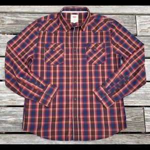 MINT—Men’s Levi’s Western Lightweight Plaid-XL